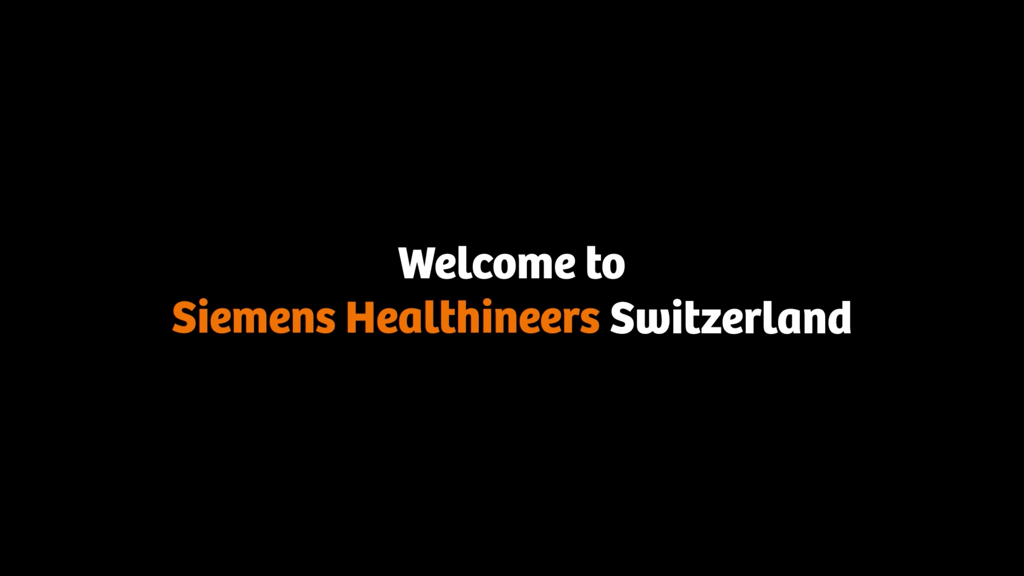 Titelbild des Onboarding-Films: «Welcome to Siemens Healthineers Switzerland»